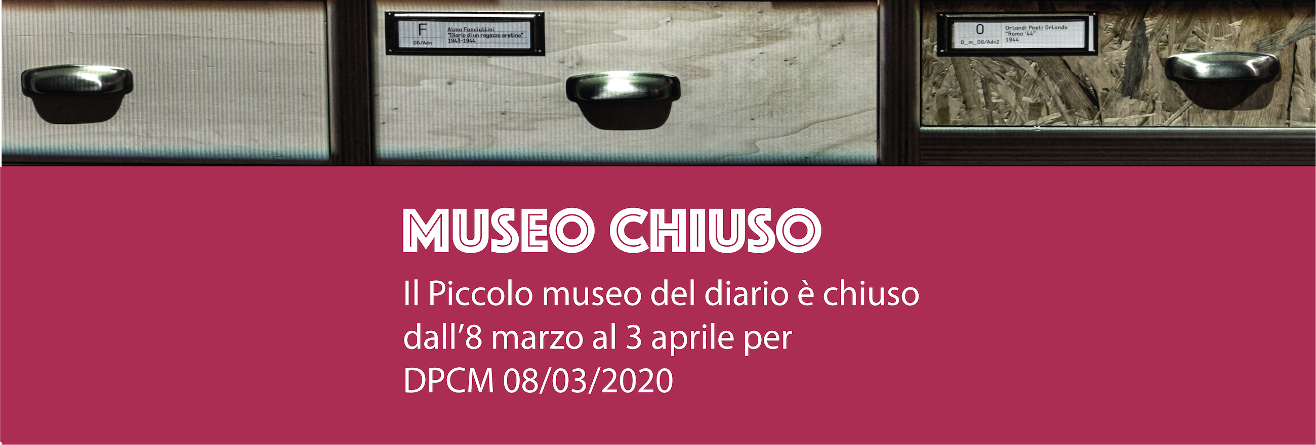 Museo chiuso DPCM 08.03.2020
